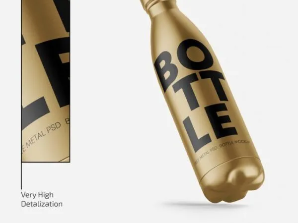 3 Mockups Featuring Floating or Stand up Bottles in Different Views 1