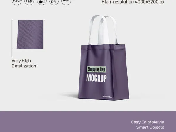 3 Mockups Featuring Shopping Bags in Different Positions 1