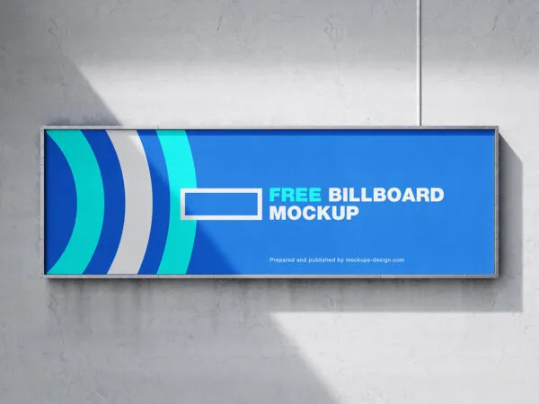 3 Mockups of Billboards on Cement Walls 1