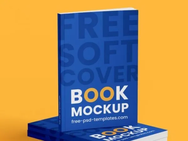 3 Mockups of Book Cover Design from Different Angles 1
