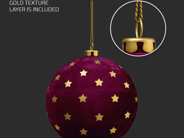 3 Mockups of Christmas Balls in Different Views and Positions 1