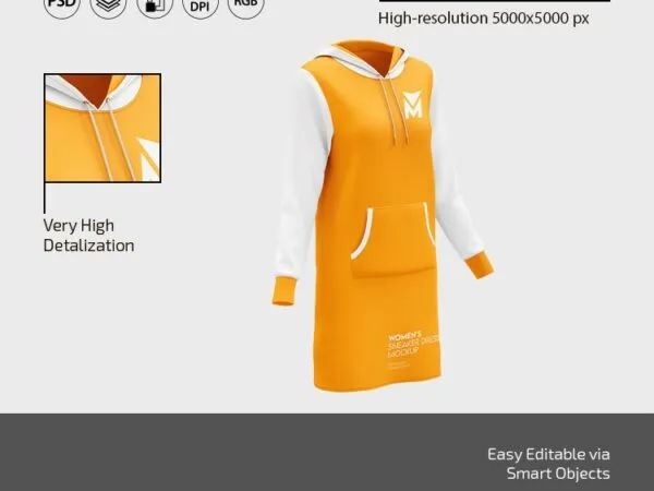 3 Mockups of Comfy Womens Sneaker Dress 1