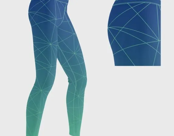 3 Mockups of Leggings in Front Back and Side Views 1