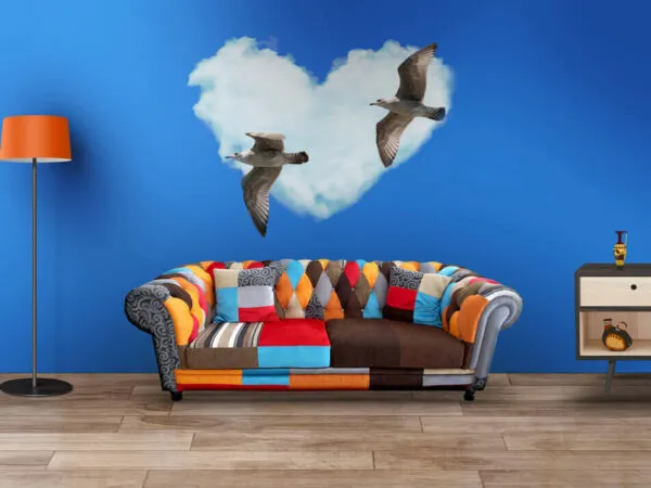 3 Mockups of Living Room Wall Art in the Front View 1