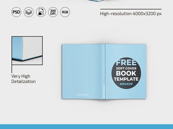 3 Mockups of Soft Cover Books 1