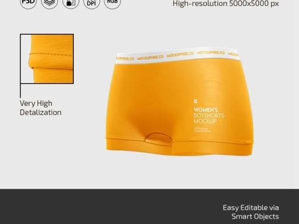 3 Mockups of Sport Womans Shorts 1