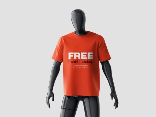 3 Mockups of T shirt on Mannequin 1