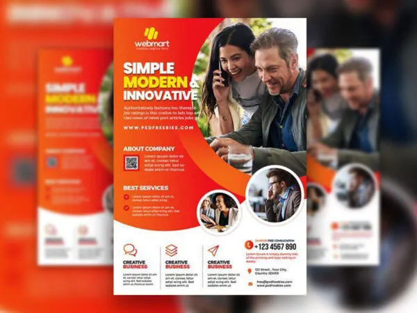 3 Modern Abstract Business Flyer Templates 1