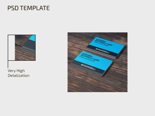 3 Modern Business Card Mockups 1