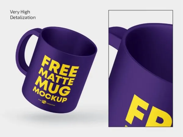 3 Shots of Matte Mug Mockup 1