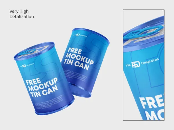3 Shots of Tin Can Mockup 1