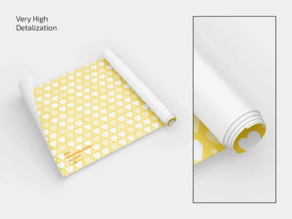 3 Shots of Wrapping Paper Mockup 1