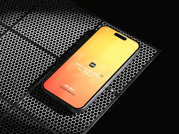 3 Shots of iPhone 15 Pro Max Mockup 1
