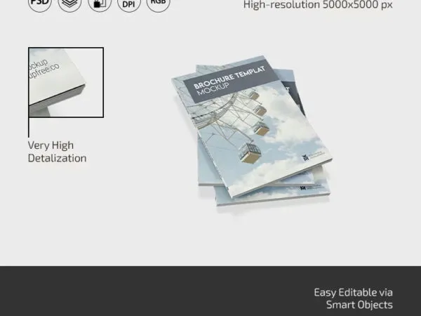 3 Showcases of Brochure Mockup 1