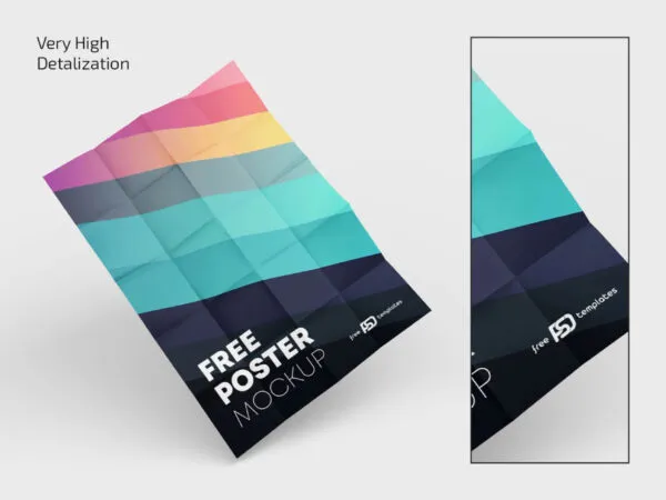 3 Showcases of Poster Mockup 1