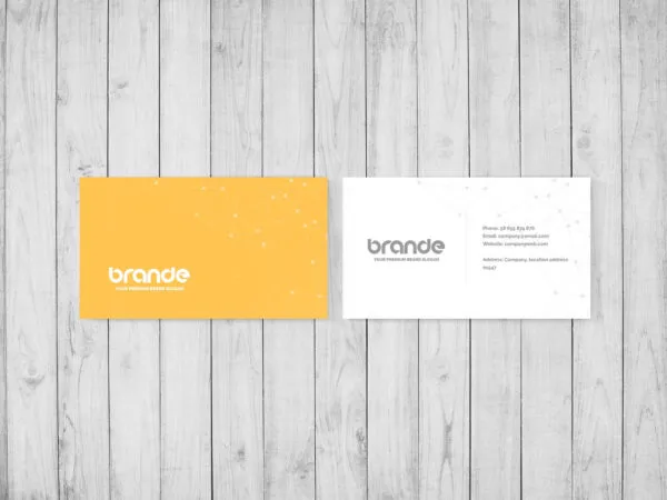 3 Showcases of Simple Business Card Mockup 1