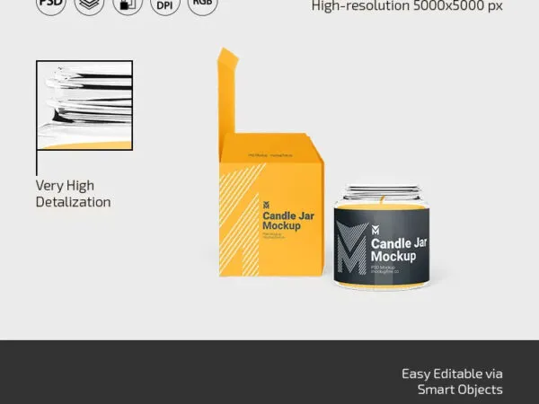 3 Sights of Candle Jar Mockup 1