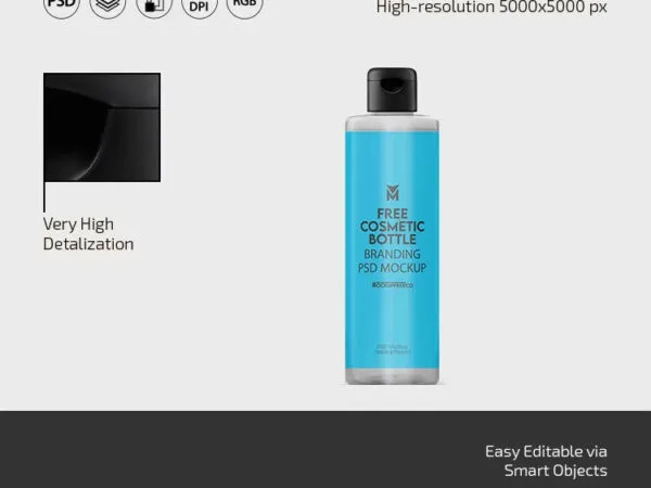 3 Sights of Cosmetic Bottle Mockup 1