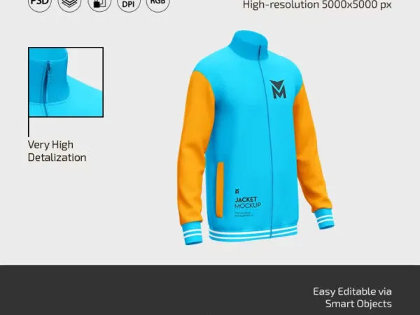 3 Sights of Mens Jacket Mockup 1