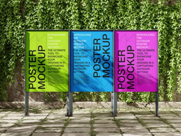 3 Sights of Outdoor Posters Mockup 1