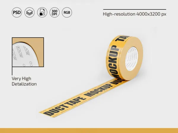 3 Tape Mockups in Various Views 1