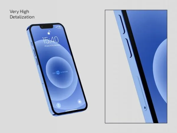 3 View iPhone 13 Pro Mockups 1