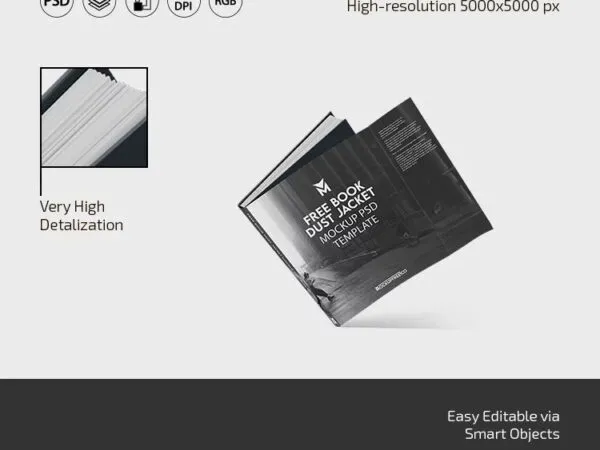 3 Visions of Book Dust Jacket Mockup 1