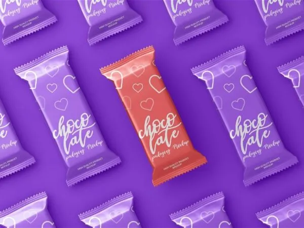 3 Visions of Candy Bar Packaging Mockup 1