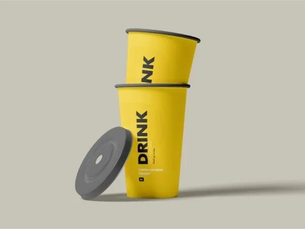 3 Visions of Drink Cup Mockup 1