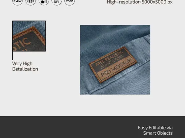 3 Visions of Jeans Label Mockup 1