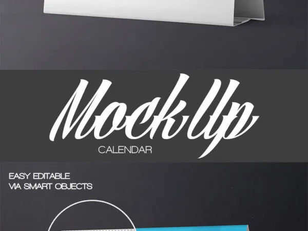 34 View Close up Shot Tent Calendar on Floor Mockup 1