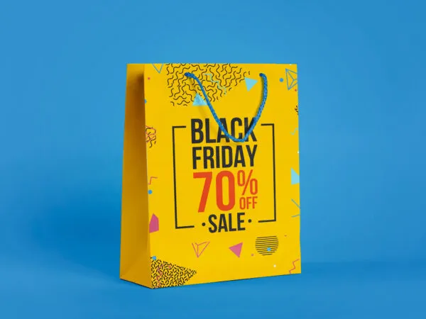 34 View Empty Paper Shopping Bag Mockup 1