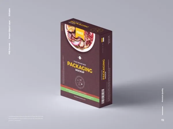 34 View Food Brand Box Packaging Mockup 1