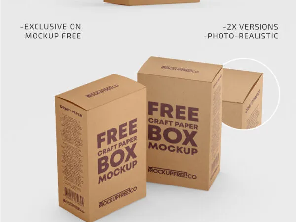 34 View of Kraft Box in Two Mockups 1