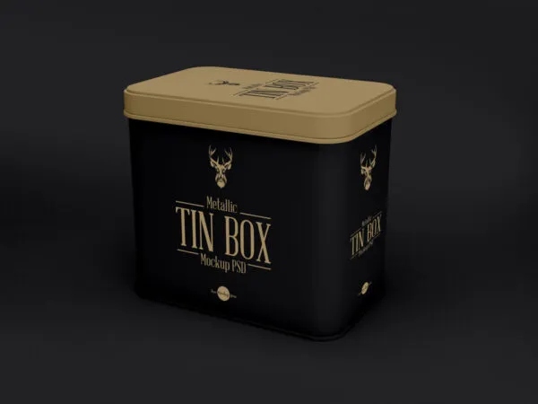 34 View of Two Metallic Tin Box Mockups 1