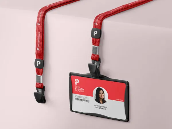 34 View of an ID Card Mockup 1
