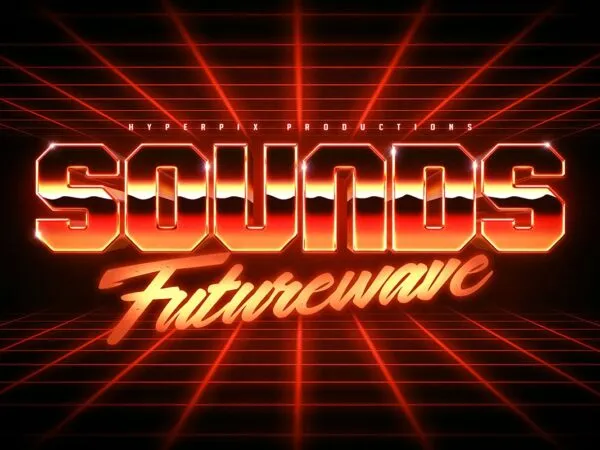 3D 80s Text and Logo Effect 1