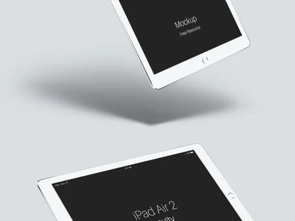 3D Floating iPad Mockup 1
