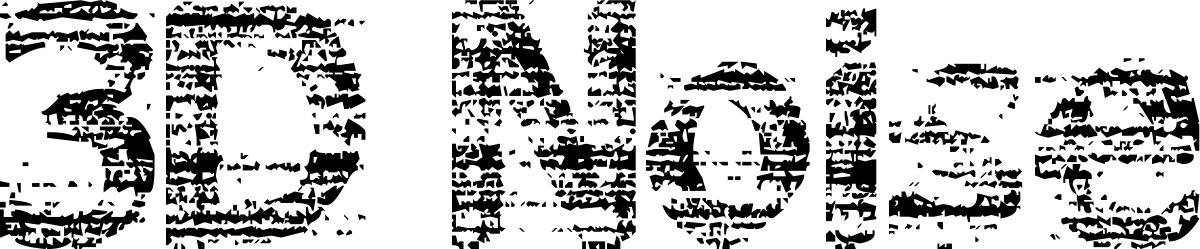 3D Noise Font 1