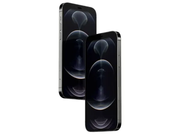 3D Reflective Minimal iPhone 12 Pro Mockup 1