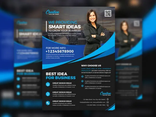 4 Abstract Business Flyer Templates 1