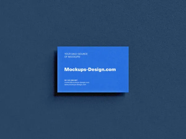 4 Business Cards Mockups on Textured Background 1