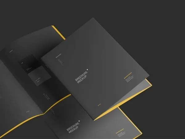 4 Distinct Visions of US Letter Brochure Mockup 1