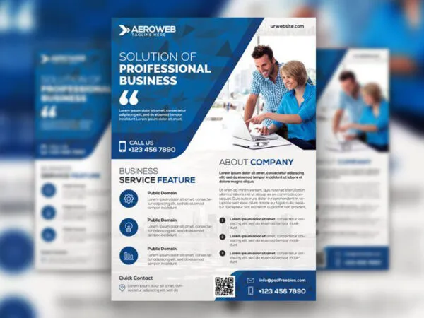 4 Infographic Clean Corporate Flyer Templates 1