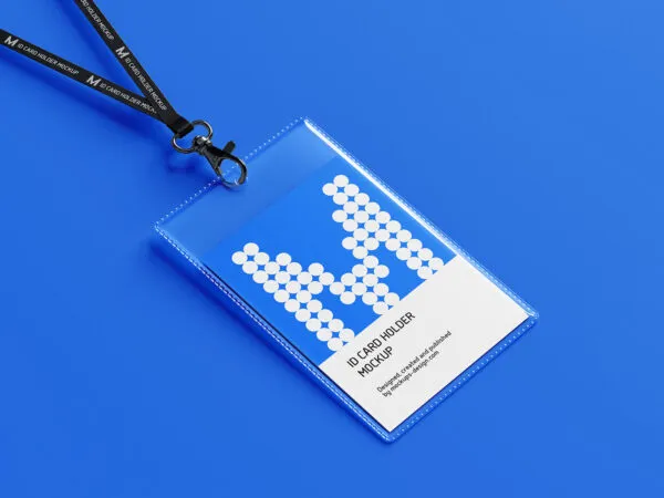 4 Mockups of ID Card Holder 1