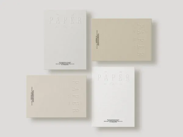 4 Papers Mockup in Top View 1