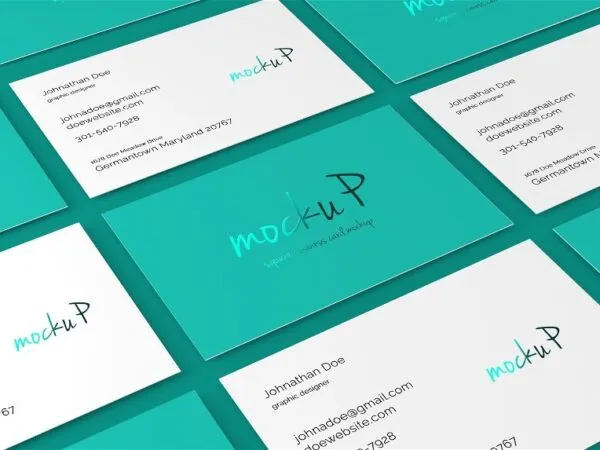 4 Showcases of Business Card Mockup 1