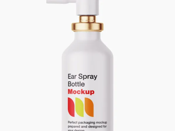 4 Showcases of Ear Bottle Spray Mockup 1