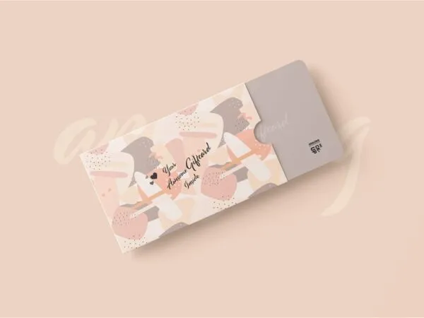 4 Showcases of Gift Card Mockup with Holder 1