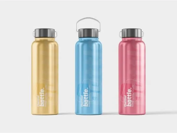 4 Showcases of Thermal Bottle Mockup 1